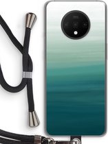 Case Company® - Hoesje met koord geschikt voor OnePlus 7T hoesje met Koord - Ocean - Telefoonhoesje met Zwart Koord - Bescherming aan alle Kanten en Over de Schermrand