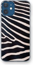 Case Company® - Hoesje geschikt voor iPhone 12 hoesje - Zebra - Soft Cover Telefoonhoesje - Bescherming aan alle Kanten en Schermrand