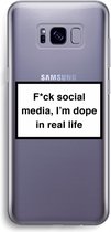 Case Company® - Hoesje geschikt voor Samsung Galaxy S8 hoesje - I'm dope - Soft Cover Telefoonhoesje - Bescherming aan alle Kanten en Schermrand