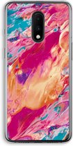 Case Company® - Hoesje geschikt voor OnePlus 7 hoesje - Pastel Echoes - Soft Cover Telefoonhoesje - Bescherming aan alle Kanten en Schermrand