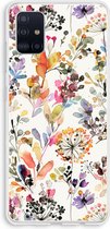 Hoesje geschikt voor Samsung Galaxy A51 4G hoesje - Wilde grassen - Soft Cover Telefoonhoesje - Bescherming aan alle Kanten en Schermrand