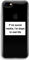 Case Company® - Hoesje geschikt voor iPhone 7 hoesje - I'm dope - Soft Cover Telefoonhoesje - Bescherming aan alle Kanten en Schermrand
