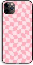 Case Company® - Hoesje geschikt voor iPhone 11 Pro Max hoesje - Grid Roos - Biologisch Afbreekbaar Telefoonhoesje - Bescherming alle Kanten en Schermrand