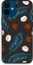 Case Company® - Hoesje geschikt voor iPhone 12 mini hoesje - Kokosnoot - Biologisch Afbreekbaar Telefoonhoesje - Bescherming alle Kanten en Schermrand