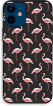 Case Company® - Hoesje geschikt voor iPhone 12 mini hoesje - Flamingo - Biologisch Afbreekbaar Telefoonhoesje - Bescherming alle Kanten en Schermrand