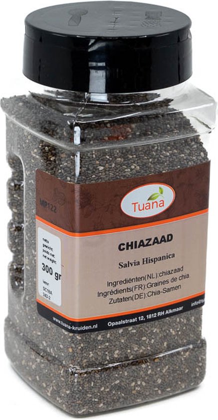 Tuana Kruiden - CHIA ZAAD BOLIVIA ZWART - MP0045 - 200gram