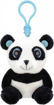 Pluche mini panda knuffel sleutelhanger 9 cm - Dieren knuffel cadeaus artikelen voor kinderen