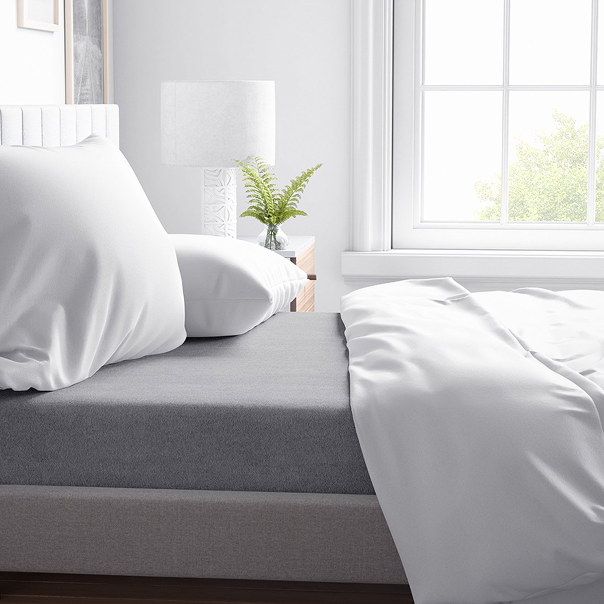 Dreamhouse Flanel Laken Premium - 200 x 250 - Grijs