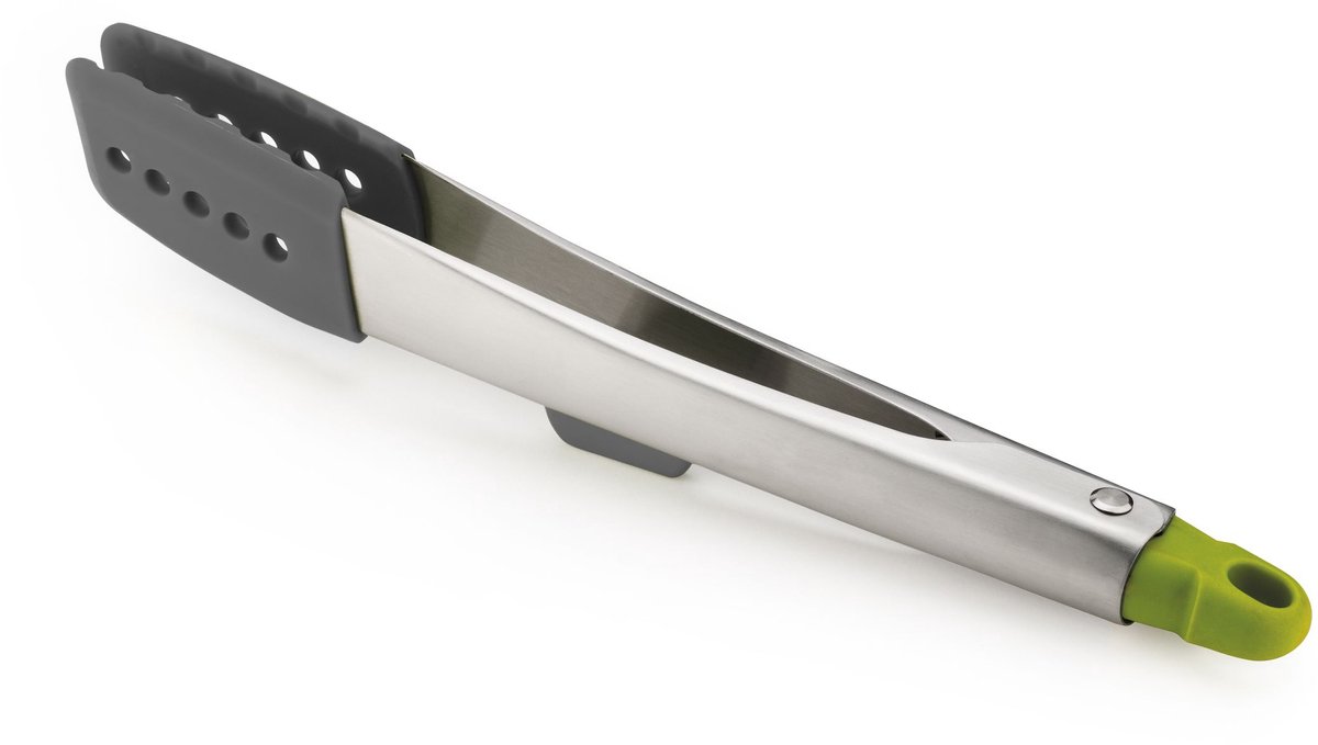 Joseph Joseph Elevate Tang Silicone - Grijs/Groen / RVS