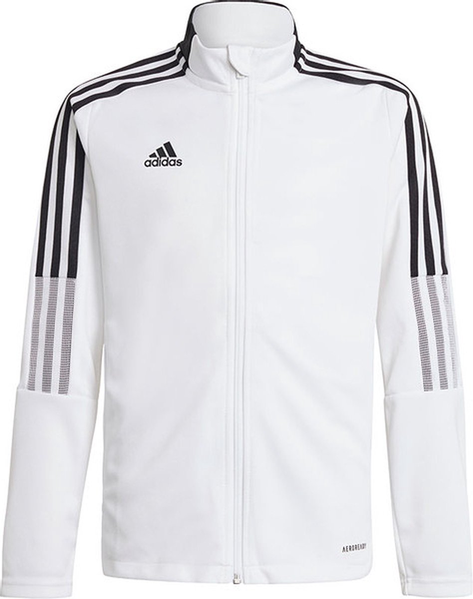 Adidas tiro cheap track jacket white