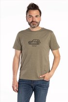 Brooklyn - Kaki Groene T-shirt Renault R4 | Auto | Oldtimer | Rally | Grappig | Cadeau - Maat XL