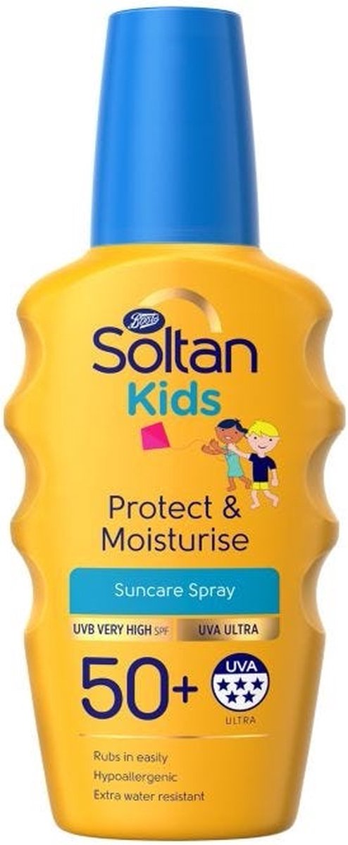 Soltan Kids Zonnebrand Spray Protect & Moisturise SPF50+