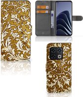 Telefoonhoesje OnePlus 10 Pro Bookcase Barok Goud