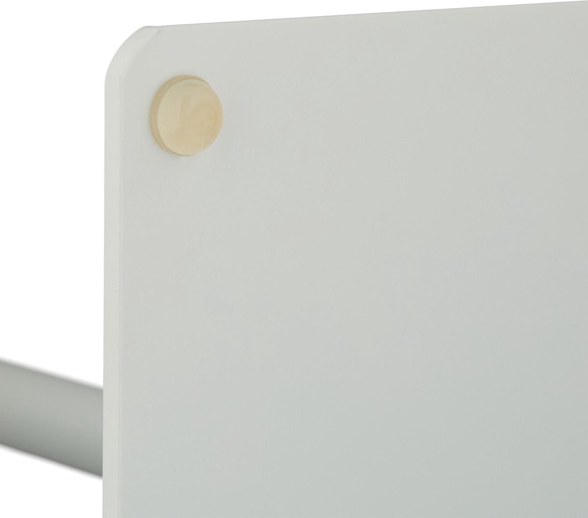 Relaxdays staand handdoekenrek, 2 armen, HxBxD: 78 x 40 x 20 cm, staal & mdf, handdoekhouder, badkamer, wc, wit/natuur