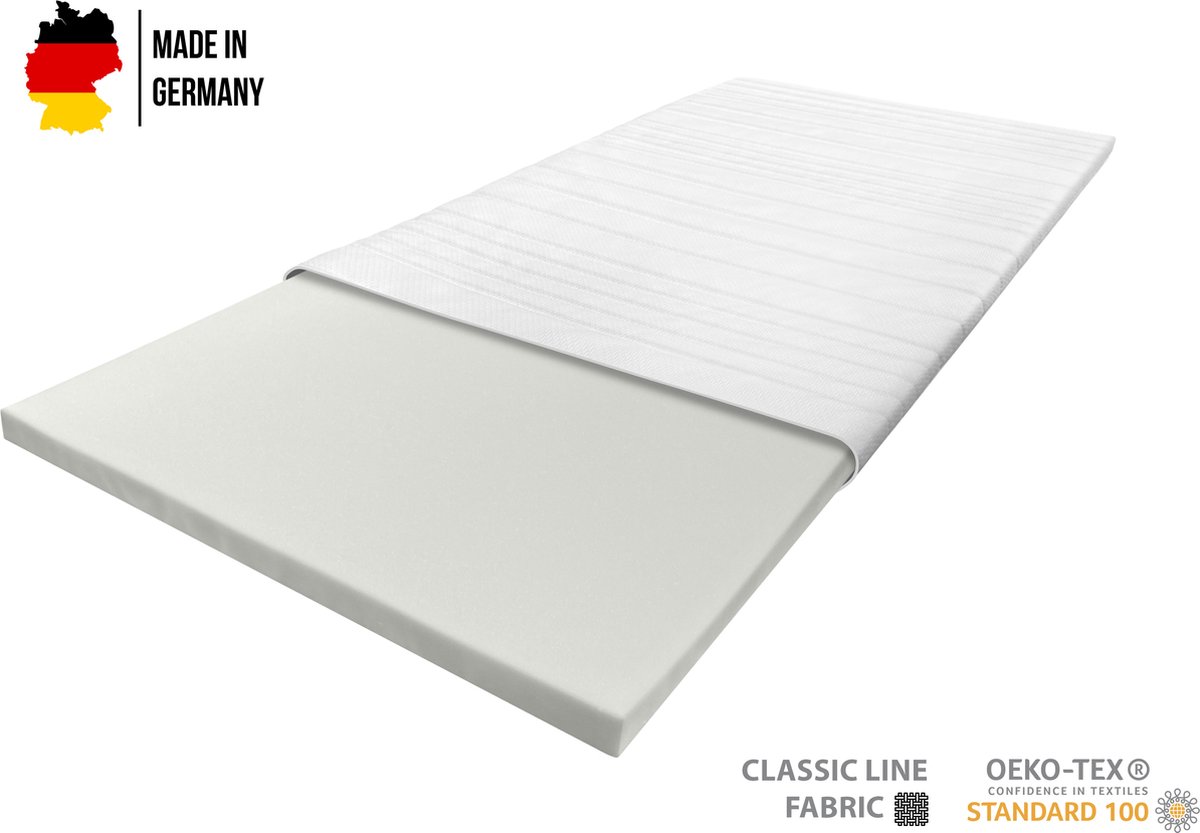 Boxspring Xpert Topper - Classic Topdekmatras - Nasa - Traagschuim - Visco Topper 180x210 - 6 cm dik