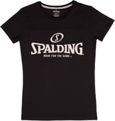 Spalding Essential Logo T-Shirt Dames - Zwart | Maat: XL