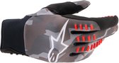 Alpinestars Smx-E Gray Camo Red Fluo Motorcycle Gloves XL - Maat XL - Handschoen