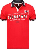 Polo Shirt Heren Rood Geographical Norway Expedition Kerato - XL