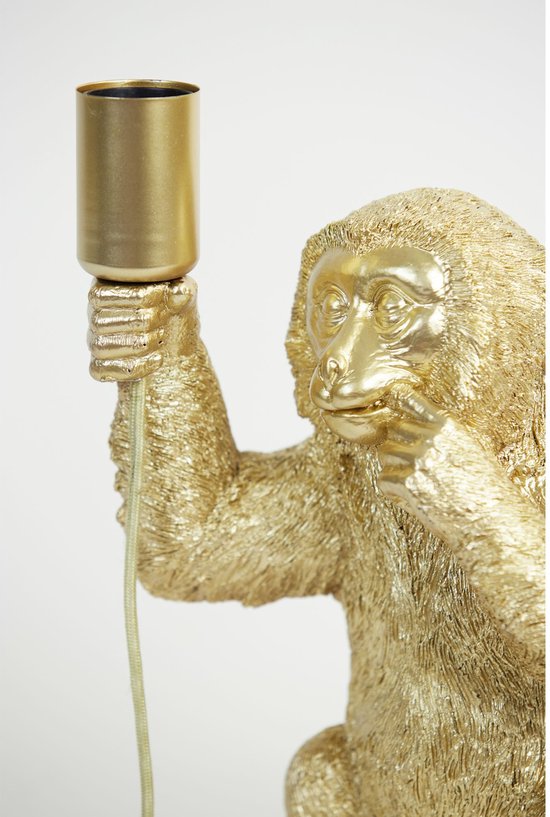 Light & Living Tafellamp Monkey - Goud - 20x19,5x34cm - Bohemian