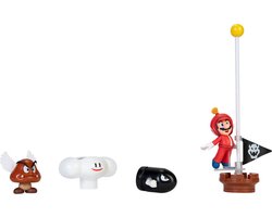 Jakks Pacific World of Nintendo Super Mario Diorama Set Cloud Action Figuur