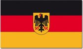 Vlag Duitsland met wapen