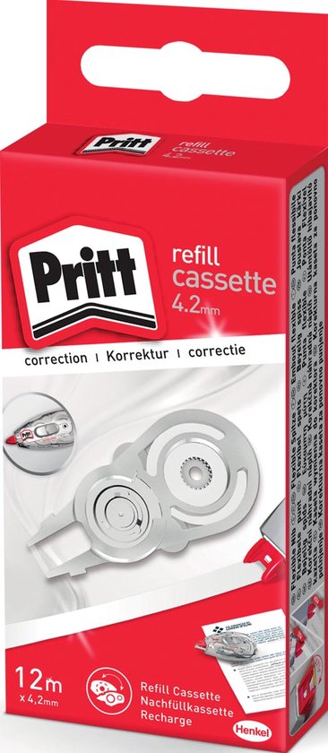 Pritt Navulcassette Flex Hanging Box | Correctieroller Navulling 4.2mm | Voor Nauwkeurig en Gemakkelijk Corrigeren/