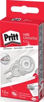 Cassette de recharge Pritt pour ruban correcteur flexible rechargeable, 4,2 mm x 12 m (suspension)