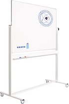 Verrijdbaar whiteboard emaille | 90 x 120 cm