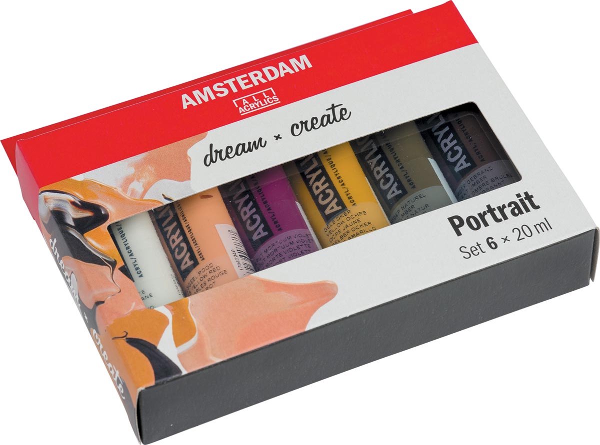 Amsterdam Standard Series acrylverf portret set | 6 × 20 ml — afbeelding 2