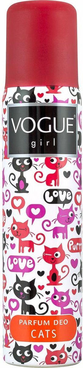 Vogue Girl Parfum Deodorant Cats - 6 x 100 ml - Voordeelverpakking
