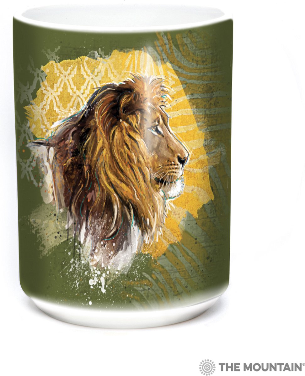 Mok Modern Safari Lion Green 440 ml