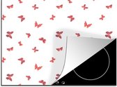 KitchenYeah® Inductie beschermer 59x51 cm - Vlinders - Patronen - Dieren - Kookplaataccessoires - Afdekplaat voor kookplaat - Inductiebeschermer - Inductiemat - Inductieplaat mat
