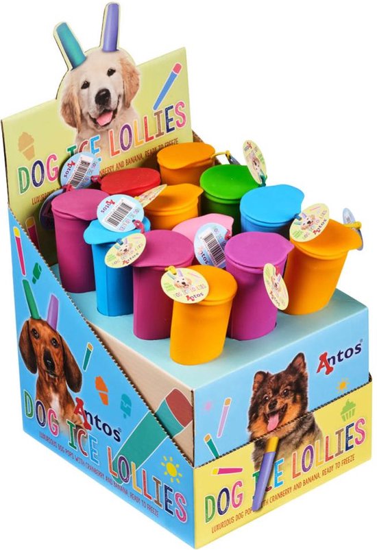 12 x Hondenijs Doggy Style Ice Lolly Cranberry Banana Verkoelend