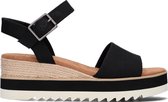 Toms Diana Sandalen - Met Sleehak - Dames - Zwart - Maat 37,5