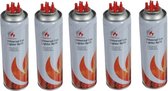 5x Aanstekergas Navulling - butaan gasfles voor het vullen van aanstekers - 5 x 250ml