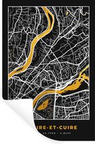 Stickers muraux - Carte - Plan de ville - France - Caluire-er-Cuire - Carte - 40x60 cm - Feuille adhésive