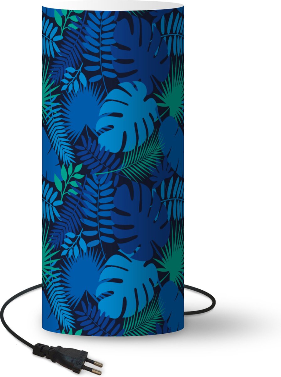 Lamp - Nachtlampje - Tafellamp slaapkamer - Tropisch - Design - Bladeren - 70 cm hoog - Ø29.6 cm - Inclusief LED lamp