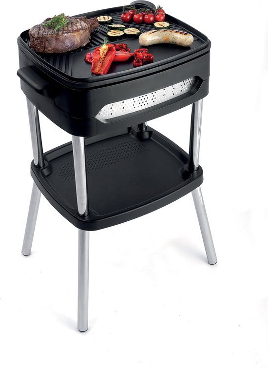 Barbecue Fritel avec couvercle - Grille amovible - 40x36 cm | bol