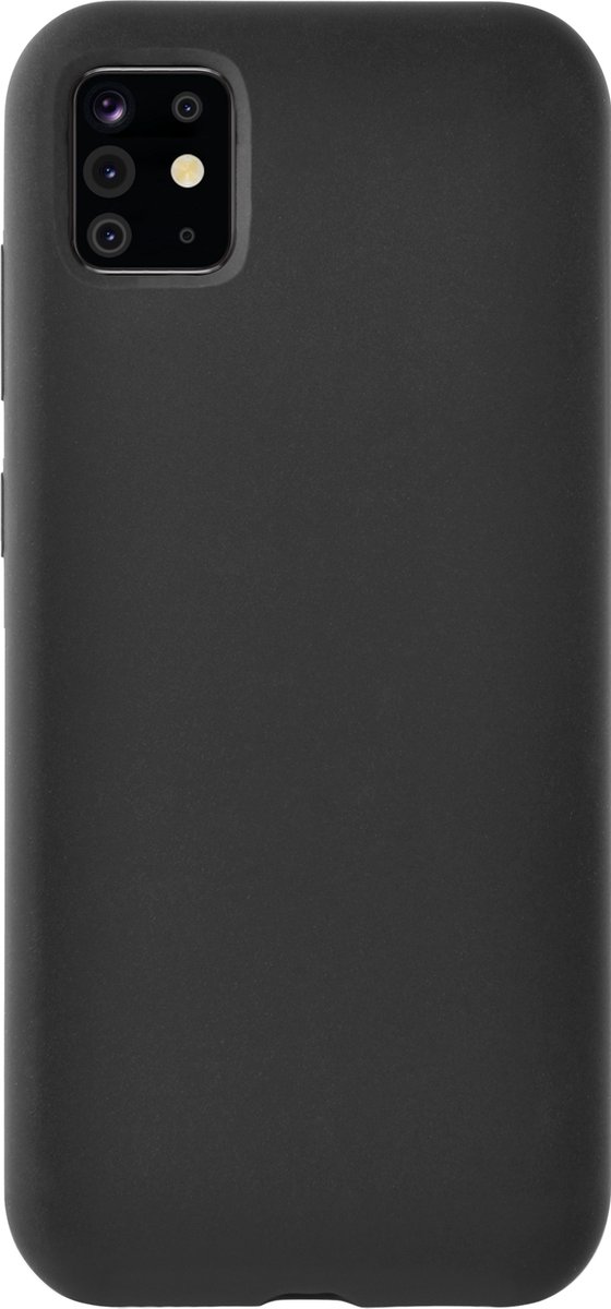 Azuri Samsung Galaxy Note 10 Lite hoesje - Siliconen backcover - Zwart