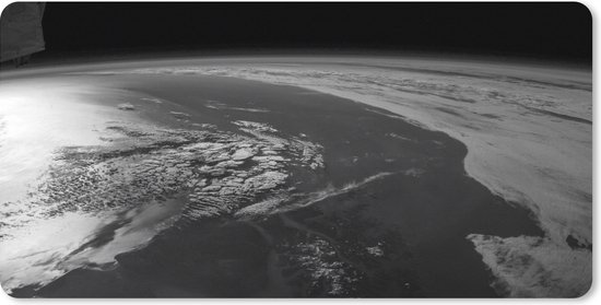 Muismat XXL 80x40 cm - Bureau onderlegger - Bureau mat Aarde - Planeten - Ruimte - Bureaumat - Gaming mousepad xl - Bureaulegger groot - Computer deskmat