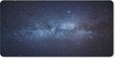Muismat XXL - Bureau onderlegger - Bureau mat - Melkweg in het zonnestelsel - 100x50 cm - XXL muismat