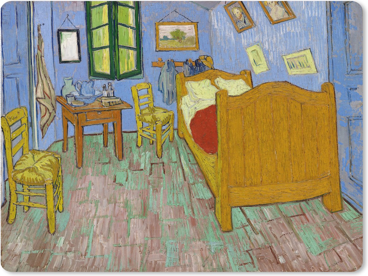 Muismat XXL 80x60 cm - Bureau onderlegger - Bureau mat Slaapkamer in Arles - Vincent van Gogh - Bureaumat - Gaming mousepad xl - Bureaulegger groot - Computer deskmat