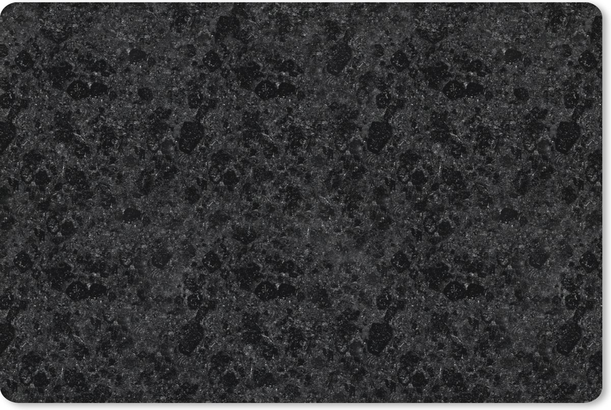 Muismat XXL 90x60 cm - Bureau onderlegger - Bureau mat Zwart - Patronen - Graniet print - Bureaumat - Gaming mousepad xl - Bureaulegger groot - Computer deskmat