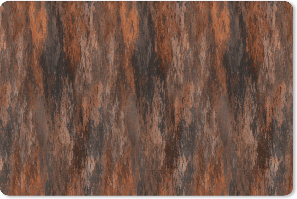 Muismat XXL 90x60 cm - Bureau onderlegger - Bureau mat Roest - Metaal - Platen - Patronen - Bureaumat - Gaming mousepad xl - Bureaulegger groot - Computer deskmat