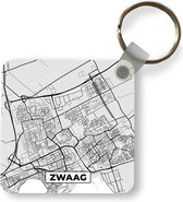 Porte-clés - Cadeaux à distribuer - Carte - Zwaag - Carte - Plan de la ville - Plastique