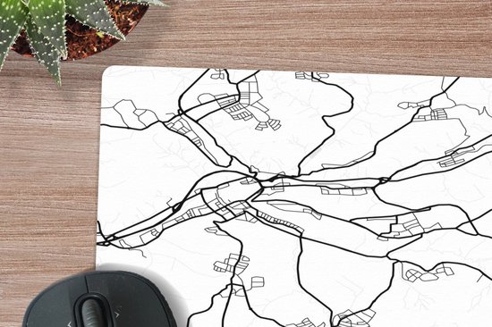 Muismat 20x20 cm - Mousepad Schwäbisch Gmünd - Stadskaart - Plattegrond - Kaart - Muismatten - Stadskaart