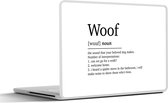 Sticker ordinateur portable - 15,6 pouces - Woof - Citations - Proverbes - Définition Woof - Dictionnaire