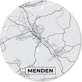 Muismat - Mousepad - Rond - Stadskaart - Duitsland - Menden - Kaart - Plattegrond - 40x40 cm - Ronde muismat
