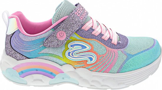 Foto: Skechers rainbow racer nova blitz meisjes sneakers multicolour maat 30