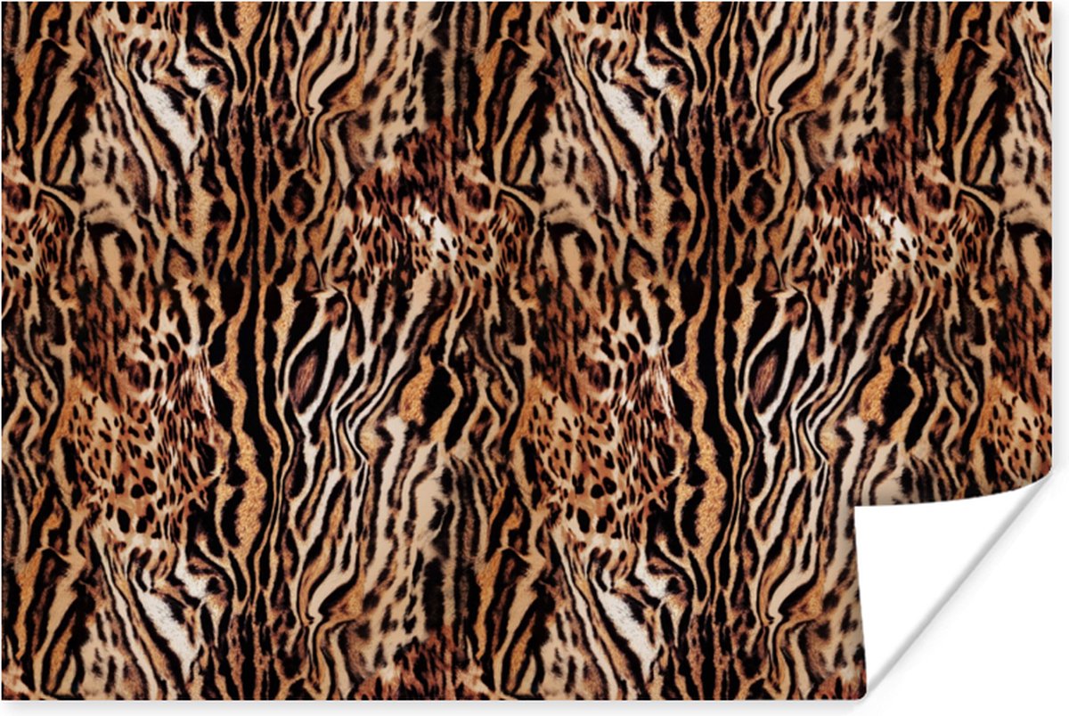 Poster Tijger - Dierenprint - Design - 60x40 cm
